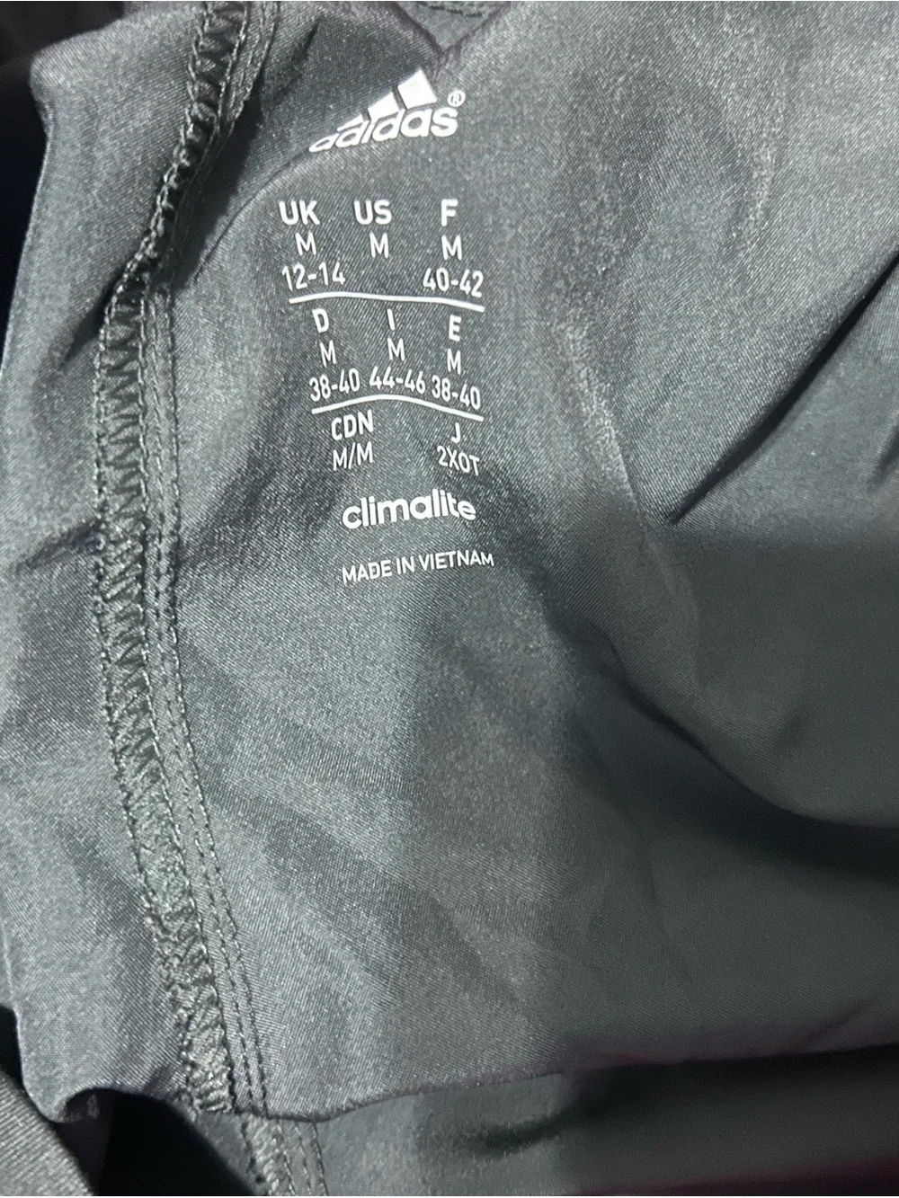 adidas Black Climalite Performance Shorts with White Logo